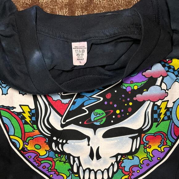 Grateful Dead 🌈 “Psychedelic Space Skull” Long Sleeve Tee – Size L - Picture 3 of 4